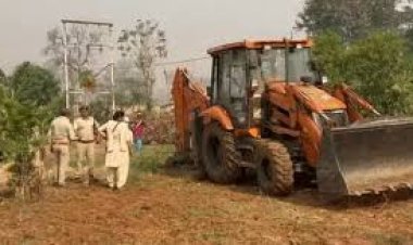 6 ट्रैक्टर, 5 जेसीबी से 200 गार्ड्स ने हटाया अतिक्रमण