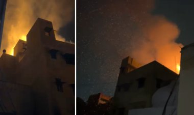 ग्वालियर की मल्टी में धागा फैक्ट्री में लगी आग, 5 गैस सिलेंडर फटे, 2 फायरकर्मी घायल