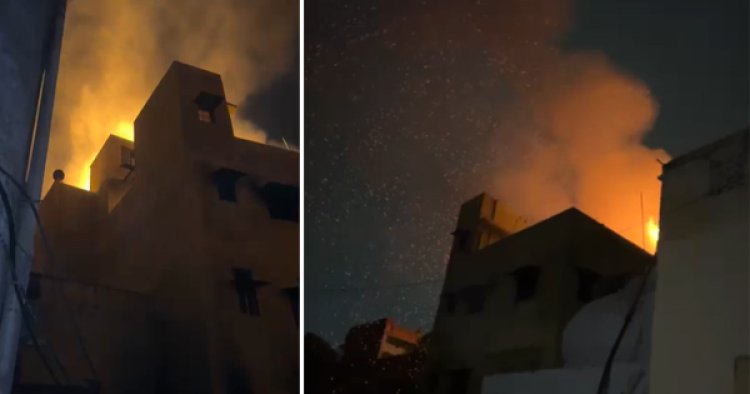 ग्वालियर की मल्टी में धागा फैक्ट्री में लगी आग, 5 गैस सिलेंडर फटे, 2 फायरकर्मी घायल