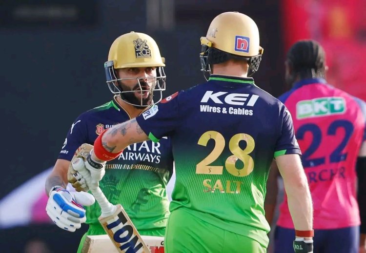 RCB vs RR : विराट ने अर्धशतकों का ‘शतक’ लगाकर रचा इतिहास, राजस्थान की 9 विकेट से करारी हार