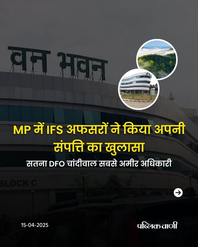 MP में IFS अफसरों ने किया अपनी संपत्ति का खुलासा, सतना DFO चांदीवाल सबसे अमीर अधिकारी