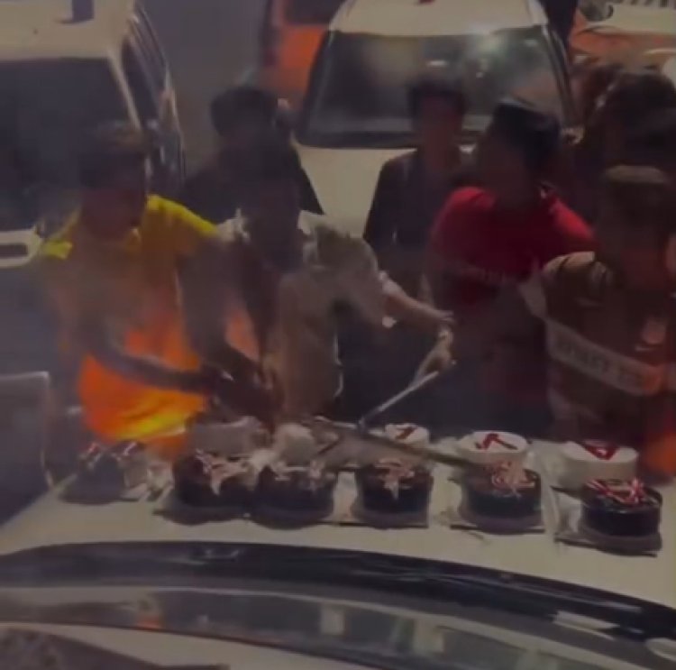 MP News: तलवारों से केक काटकर जन्मदिन मनाने का खतरनाक ट्रेंड, सड़क पर गाड़ियां लगा मचाया बवाल
