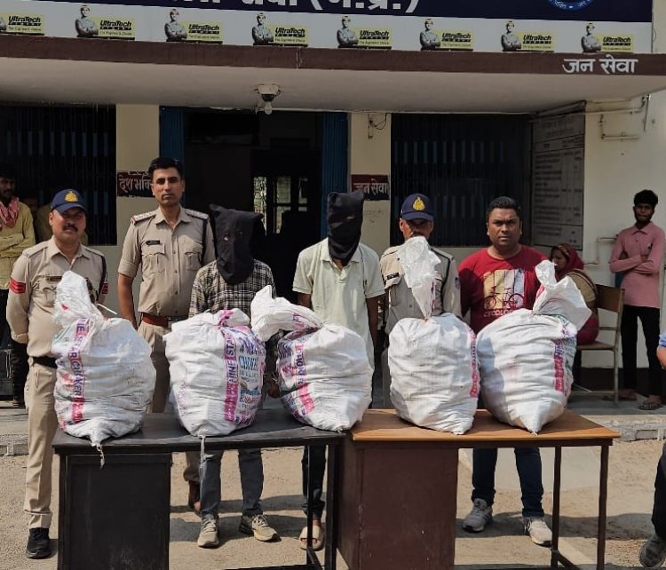 लग्जरी कार से 2.25 लाख की नशीली कफ सिरप बरामद, दो तस्कर गिरफ्तार,एक फरार