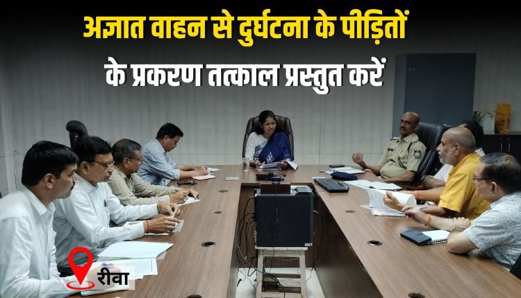 अज्ञात वाहन से दुर्घटना के पीड़ितों के प्रकरण तत्काल प्रस्तुत करें