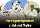 रीवा में अनुकंपा नियुक्ति घोटाला: 37 में से 5 फर्जी नियुक्तियां, दो वरिष्ठ अधिकारी निलंबित