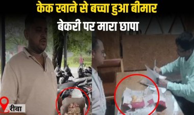 केक खाने से बच्चा हुआ बीमार, फूड विभाग ने बेकरी पर मारा छापा