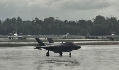 ब्रिटिश एयरफोर्स का फाइटर जेट F-35B केरल के तिरुवनंतपुरम में खड़ा, 6 दिन पहले की थी इमरजेंसी लैंडिंग