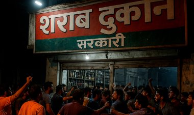 शराब दुकान पर देर रात हंगामा, किराए के विवाद में दुकान परिषद में डंप किया गया बालू