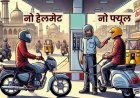 बिना हेलमेट नहीं मिलेगा पेट्रोल