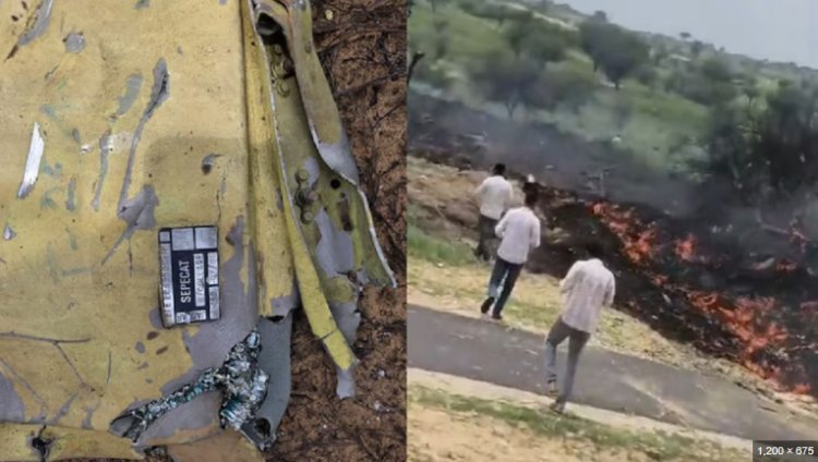 राजस्थान के चूरू में वायुसेना का जगुआर लड़ाकू विमान क्रैश पायलट और को-पायलट की मौत