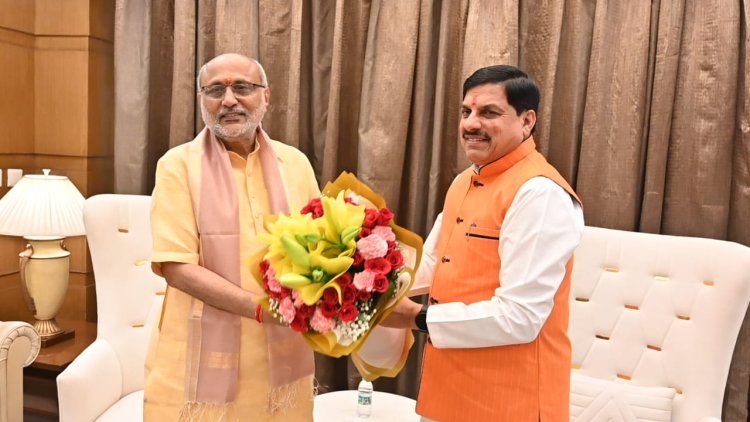 दिल्ली में नए उपराष्ट्रपति सीपी राधाकृष्णन से मिले CM यादव, शपथ समारोह में होंगे शामिल