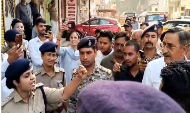 ग्वालियर में CSP हिना खान ने लगाया 'जय श्रीराम' का नारा