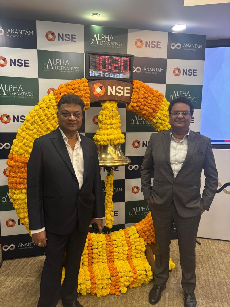 अनन्तम हाईवे इनविट ने NSE और BSE पर सफल लिस्टिंग की, ₹400 करोड़ जुटाए