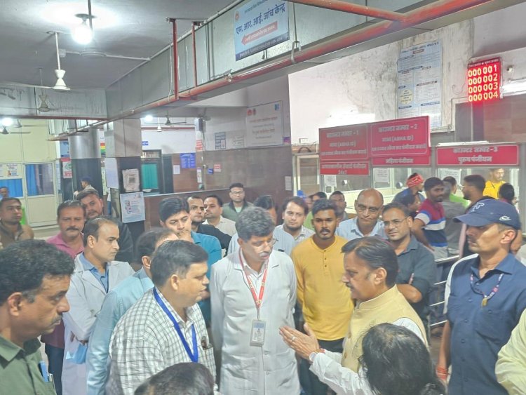 डिप्टी CM राजेन्द्र शुक्ल ने जेपी अस्पताल का किया औचक निरीक्षण