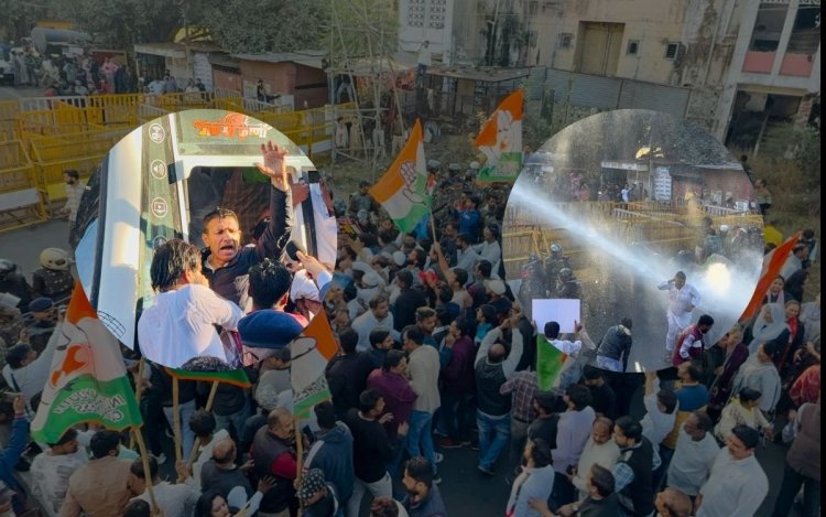 MP: नेशनल हेराल्ड मनी लॉन्ड्रिंग मामले में कांग्रेस का हल्ला बोल, पुलिस ने कार्यकर्ताओं पर चलाया वॉटर कैनन