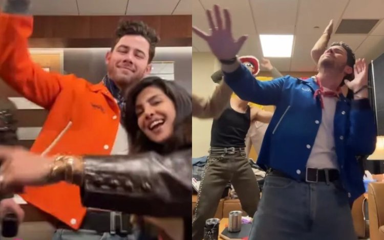 बॉलीवुड गानों के दीवाने निकले निक, प्रियंका संग किया देसी डांस, वीडियो वायरल