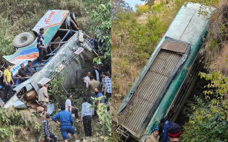 अल्मोड़ा में बस हादसा: 160 फीट गहरी खाई में गिरी बस, 7 की मौत, 12 घायल