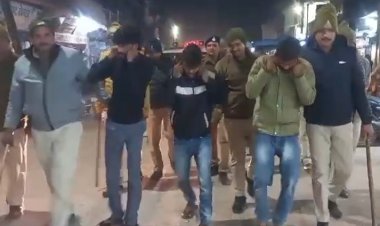 कार सवार से अड़ीबाज़ी और पुलिस पर हमले के 4 आरोपी गिरफ्तार,  हमलावरों की तलाश जारी