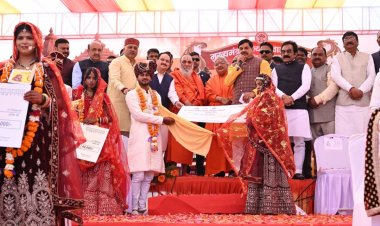 जबलपुर: 121 जोड़ों का सामूहिक विवाह सम्मेलन, CM डॉ. मोहन यादव और JP नड्डा ने दिया आशीर्वाद