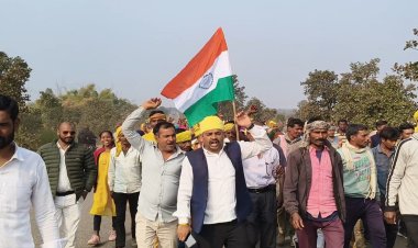 बरदहा घाटी में गणतंत्र दिवस पर आदिवासियों ने शुरू किया जेल भरो आंदोलन