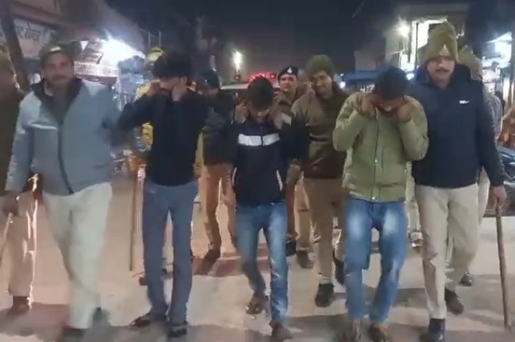 कार सवार से अड़ीबाज़ी और पुलिस पर हमले के 4 आरोपी गिरफ्तार,  हमलावरों की तलाश जारी