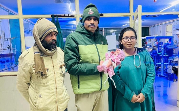 रीवा पुलिस बनी देवदूत, लावारिस नवजात की बचाई जान