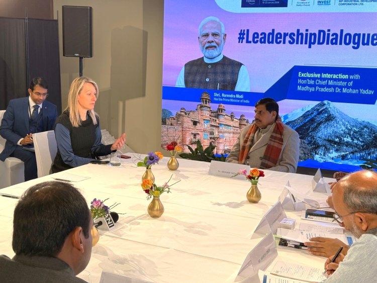 वर्ल्ड इकोनॉमिक फोरम-2026: CM डॉ. मोहन यादव ने पेश किया MP का 'ग्रीन एनर्जी ब्लूप्रिंट'