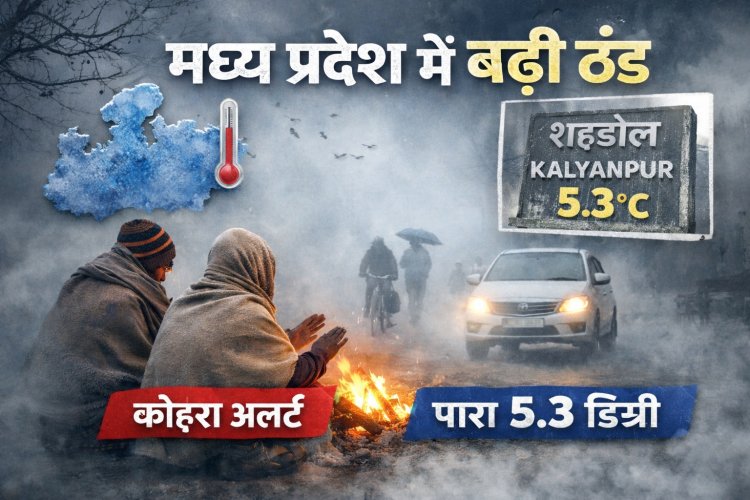 मध्य प्रदेश में फिर लौटी ठंड, कई जिलों में घना कोहरे का अलर्ट