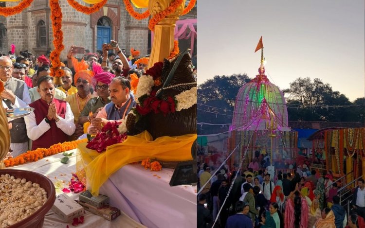 विंध्य: शिव भक्ति में डूबे श्रद्धालु, रीवा में 31 फीट ऊंचा त्रिशूल बना आकर्षण, मऊंगज के देवतालाब पहुंचे लाखों श्रद्धालु