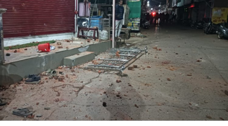 जबलपुर में दुर्गा मंदिर में तोड़फोड़ दो पक्षों में मारपीट-पथराव