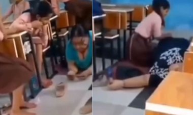 क्लास में छात्राओं से मसाज करवाती प्रिंसिपल का वीडियो वायरल