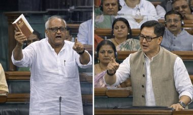 रिजिजू के भाषण के दौरान सौगत रॉय की आपत्ति, बोले, इन्हें बोलने से रोकिए