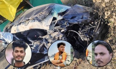 भोपाल में भीषण सड़क हादसे में 3 युवकों की मौत; ट्रैक्टर-ट्रॉली से कार की टक्कर, एक गंभीर रूप से घायल
