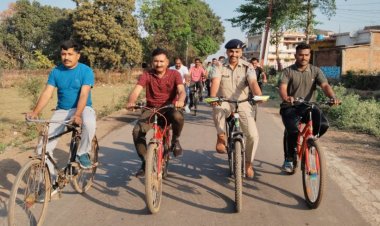 सरदार वल्लभभाई पटेल की 150वीं जयंती पर रीवा और मऊगंज में निकली भव्य साइकिल रैली