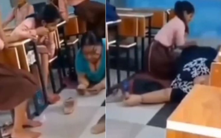 क्लास में छात्राओं से मसाज करवाती प्रिंसिपल का वीडियो वायरल