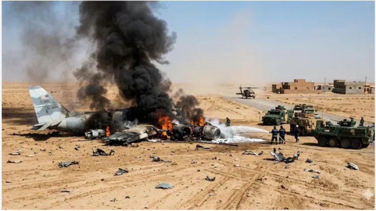 इराक में अमेरिकी मिलिट्री का प्लेन क्रैश शिया विद्रोही गुट ने गिराने की ली जिम्मेदारी