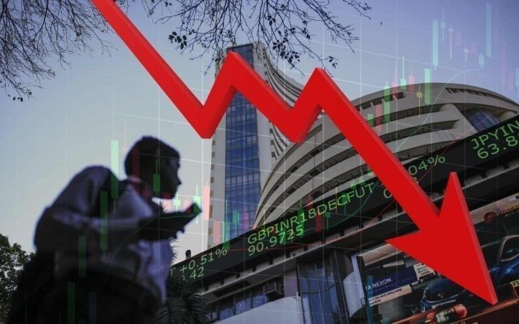 Closing Bell: सेंसेक्स 2497 अंक टूटा, निफ्टी भी लुढ़का