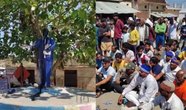 SATNA: आंबेडकर की प्रतिमा तोड़ी, ग्रामीणों ने किया चक्का जाम