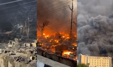 लखनऊ विकासनगर अग्निकांड: 250 से ज्यादा झुग्गियां जलीं, फायर ब्रिगेड की देरी पर सवाल