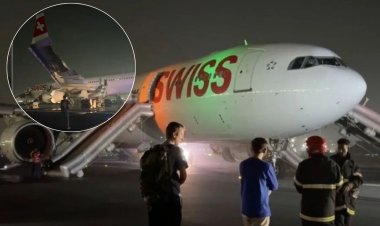 दिल्ली एयरपोर्ट पर बड़ा हादसा टला: टेकऑफ के दौरान स्विस फ्लाइट के इंजन में लगी आग, 232 यात्री सुरक्षित