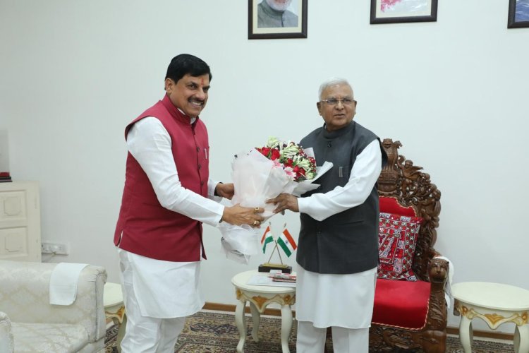 मुख्यमंत्री डॉ. मोहन यादव ने लोकभवन पहुंचकर राज्यपाल से की मुलाकात