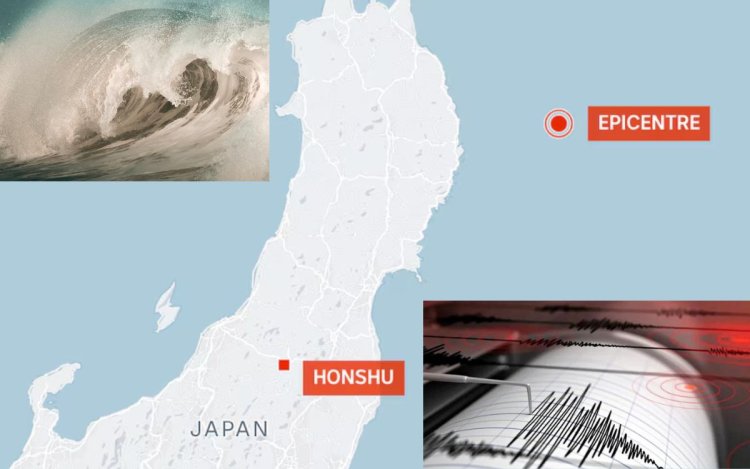 जापान में 7.4 तीव्रता का भूकंप: 3 मीटर तक सुनामी का अलर्ट, तटीय इलाके खाली कराए गए