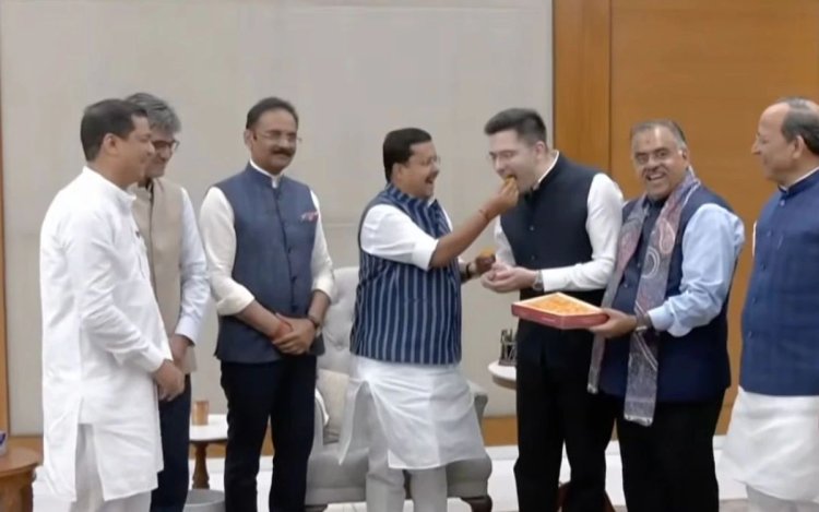 BJP में शामिल हुए राघव चड्डा, नितिन नवीन ने दिलाई सदस्यता