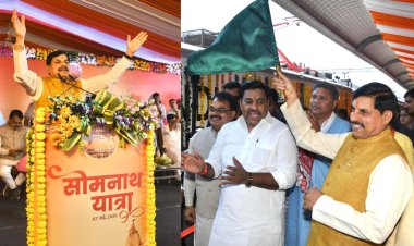 सोमनाथ स्वाभिमान यात्रा 2026: CM डॉ. मोहन यादव ने दिखाई हरी झंडी, 1100 श्रद्धालुओं का जत्था हुआ रवाना