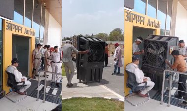 CM के आगमन के दौरान खुली सतना एयरपोर्ट की व्यवस्थाओं की पोल, AC फेल होने पर कूलर के सहारे चला काम