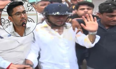 ममता बनर्जी के भतीजे पर हमला: कपड़े फाड़े-अंडे फेंके, अभिषेक ने हेलमेट पहनकर बचाई जान
