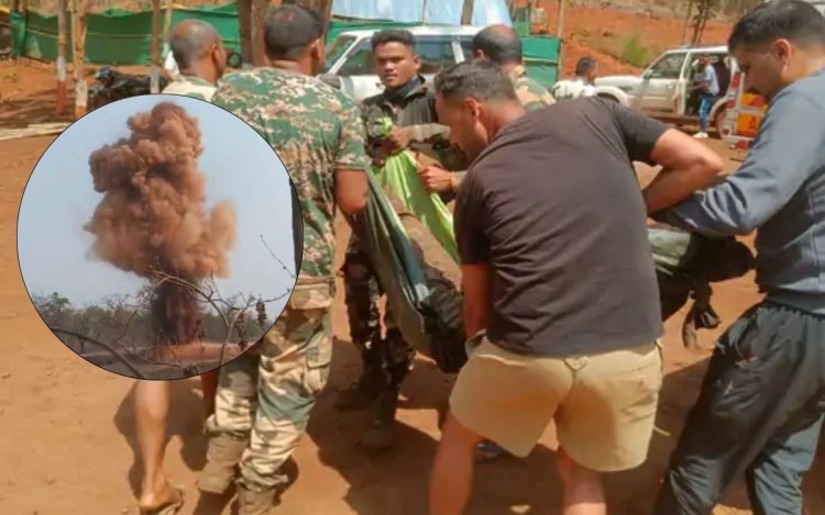 छत्तीसगढ़ में नक्सली IED ब्लास्ट: DRG इंस्पेक्टर समेत 4 जवान शहीद, एक गंभीर घायल