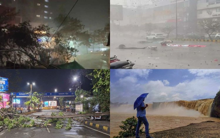 छत्तीसगढ़ में मौसम का कहर: रायपुर में उड़ें होर्डिंग्स-गिरे पेड़, 3 दिन आंधी-बारिश का अलर्ट