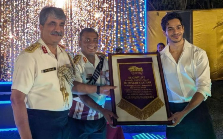 ईशान खट्टर को भारतीय सेना से मिला सम्मान, 45वीं कैवेलरी रेजिमेंट के मानद सदस्य बने