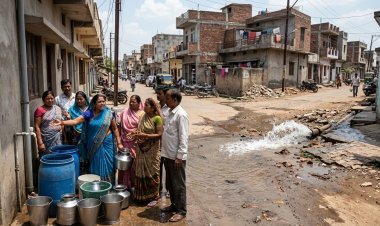 कहीं बूंद-बूंद को तरसे लोग, कहीं सड़कों पर बह रहा लाखों लीटर पानी, सिस्टम मस्त!